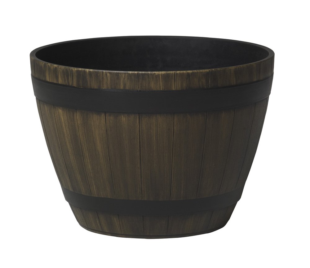 Pot Wine Barrel, HDR 20.5", kentucky walnut color