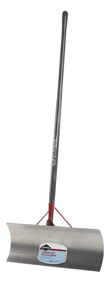 Snow pusher, 24" aluminum blade, wood handle, lh, Nordic