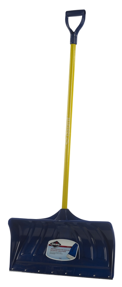 Snow pusher, 24" py blade, steel wear strip, fg hdle, dh, YK