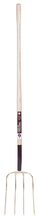 Garant G0413L - Manure fork, 4 tines/13", forged, wood handle, lh