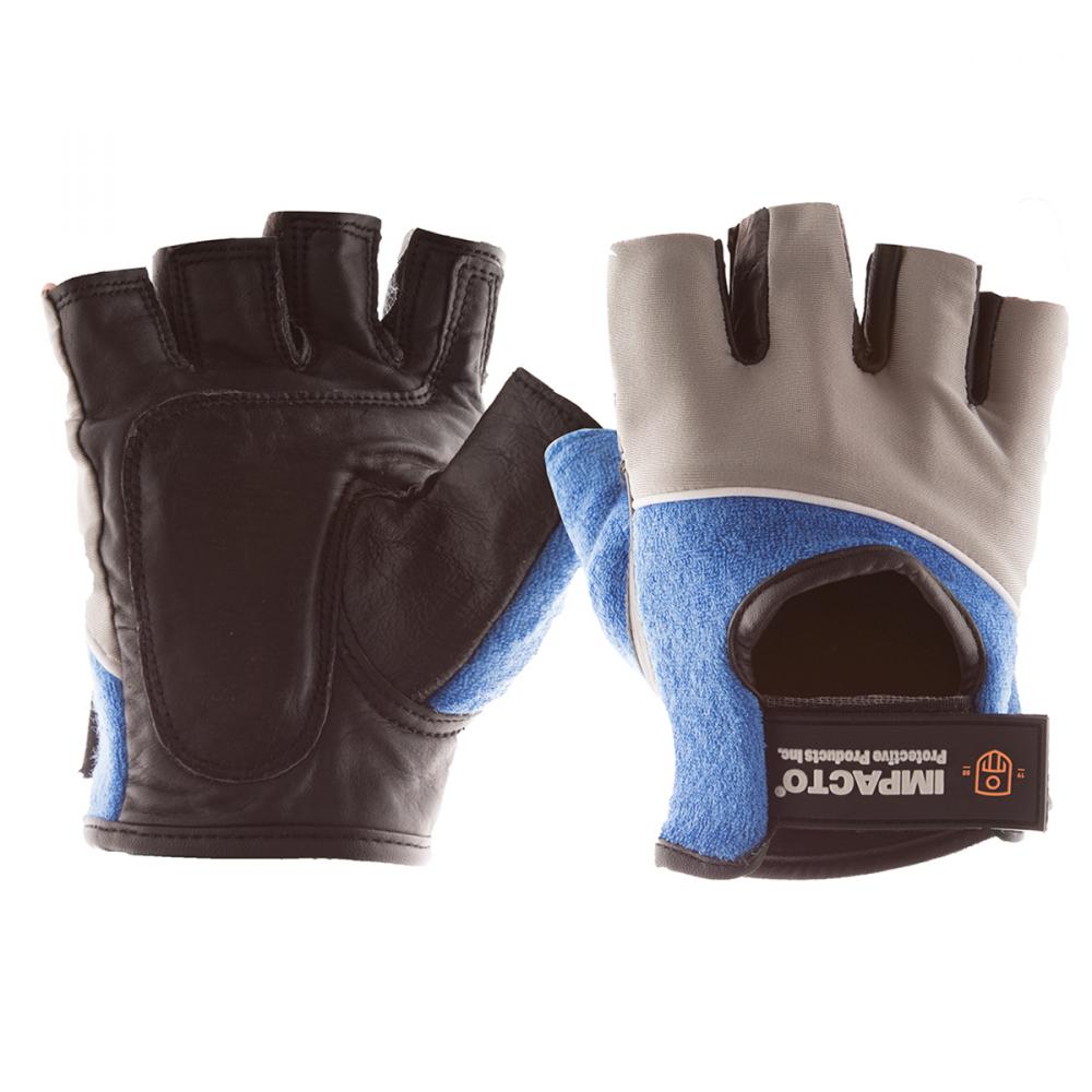 400-00LPR GLOVE IMPACT GEL BLACK LEATHER