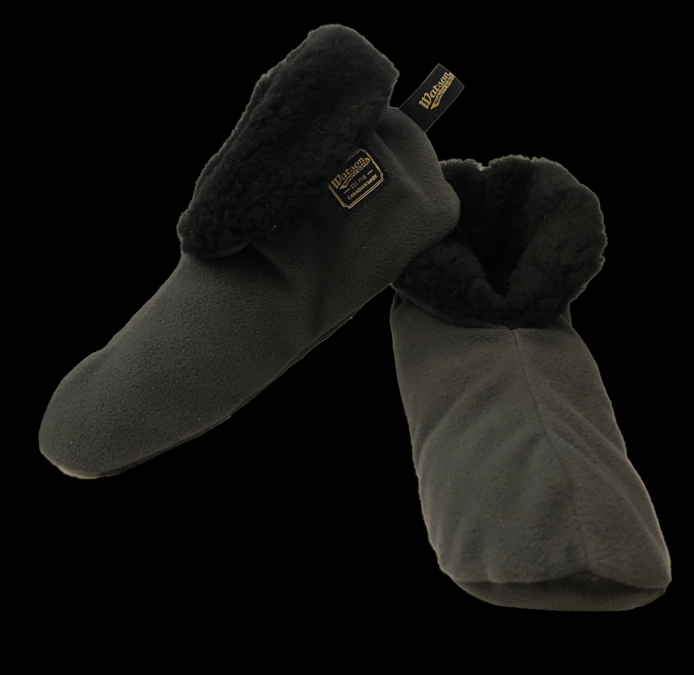 FLEECE NAVIDAD WASTENOT FLEECE SLIPPERS-XSMALL