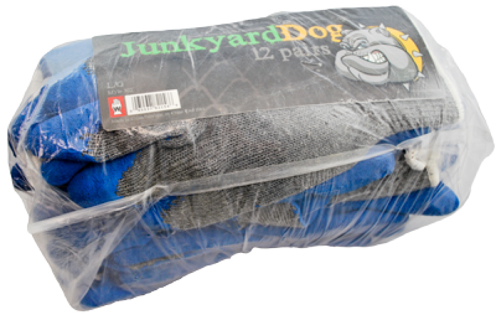 JUNKYARD DOG RUBBER LATEX POLY COTTON BLEND 12 PACK COATED - M