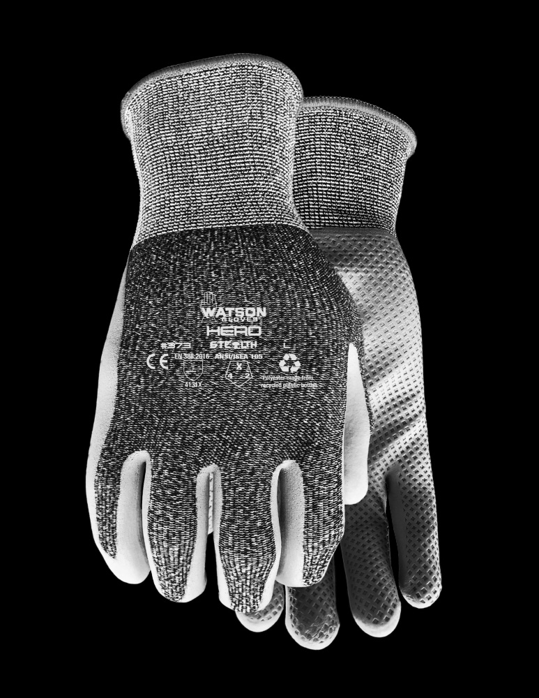 STEALTH HERO 15GG WASTENOT FOAM NITRILE W RECLAIM COATED - L