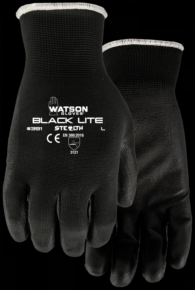 STEALTH BLACK LITE LIGHTWEIGHT POLY NYLON SHELL COATED - S