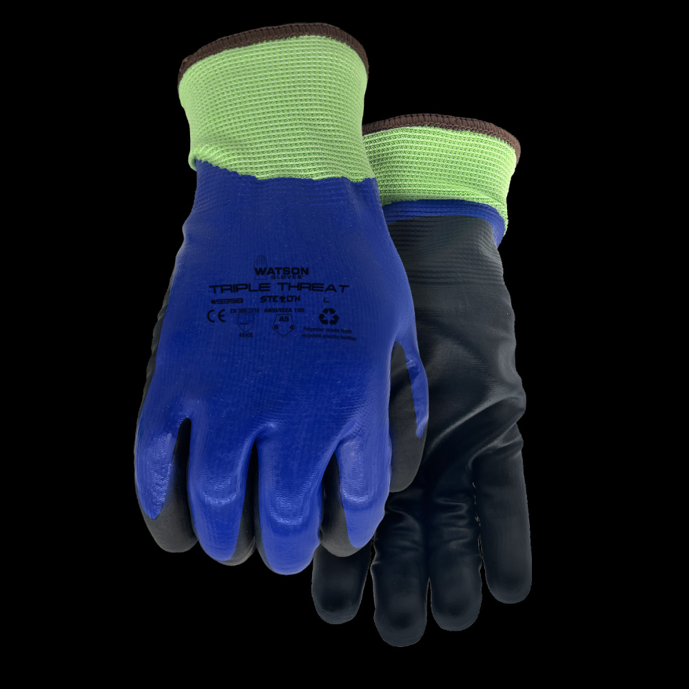 STEALTH TRIPLE THREAT A5 WASTENOT FULL DIPPED NITRILE LINED COATED - X