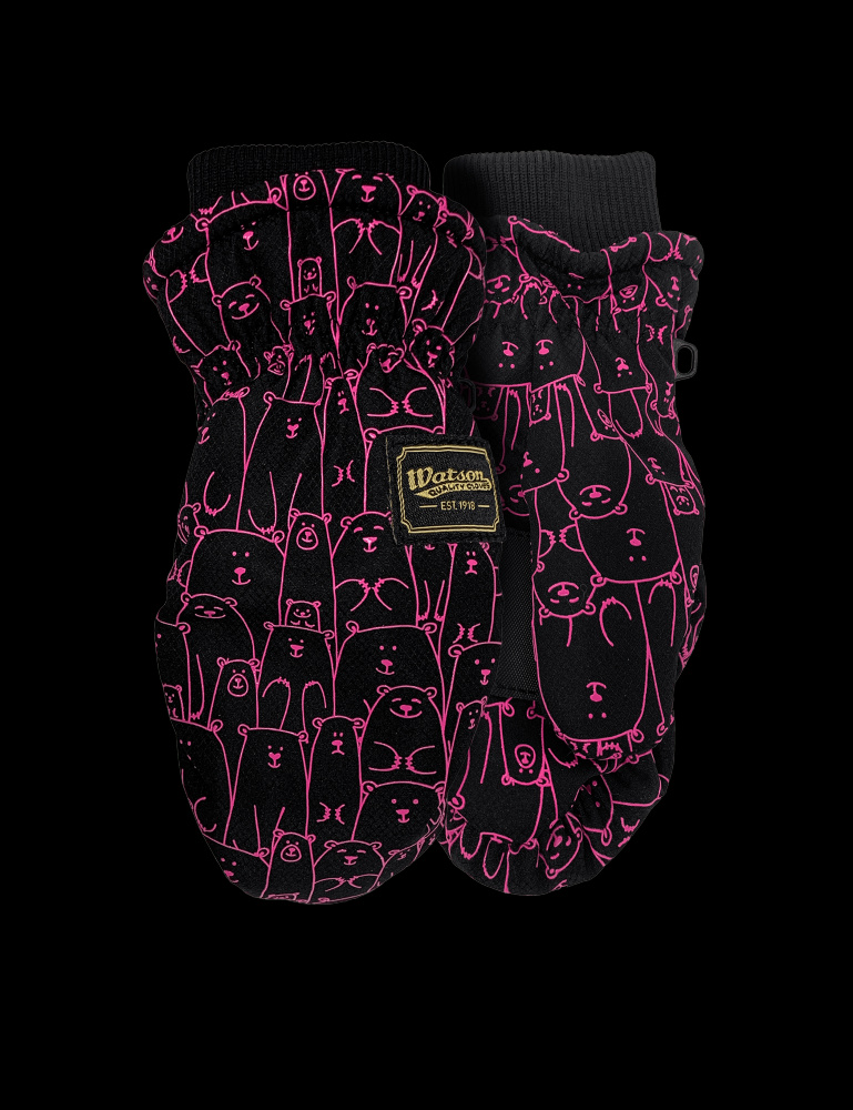 L'IL BEAR PVC PALM PATCH CS155 LINING PINK MITT KIDS - XS