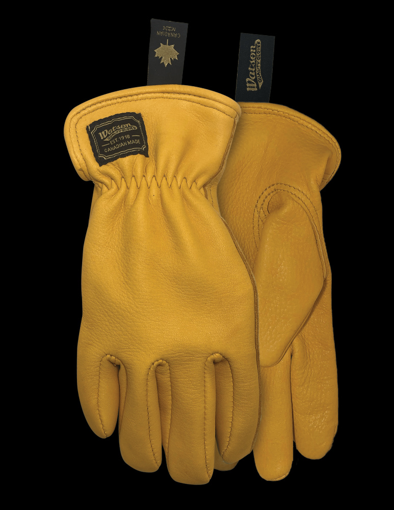 THE DUCHESS FULL DEER FLEECE LINED GOLD WOMENS DRIVER - M
