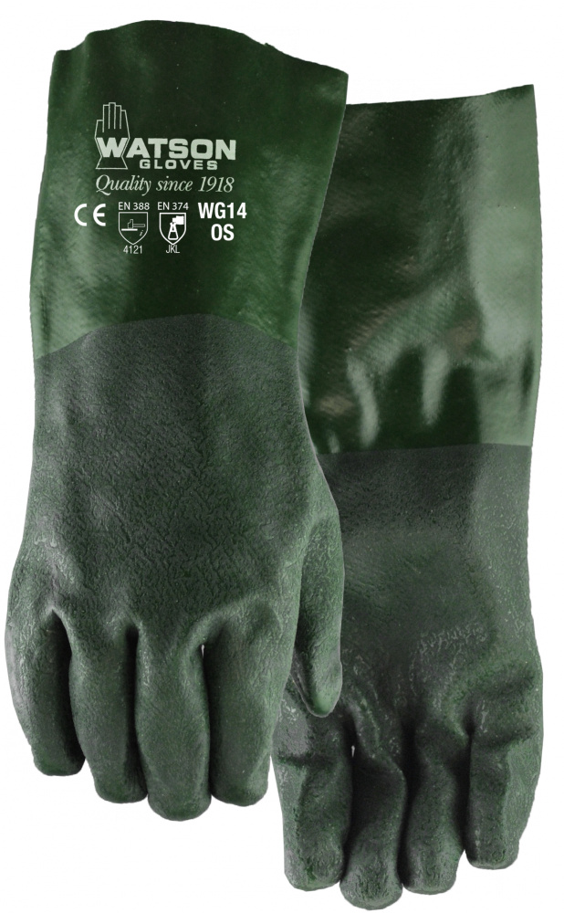 DURA DIP DOUBLE DIP PVC 14 INCH GAUNTLET COATED