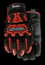 Watson Gloves 010R-M - EXTREME RED DURAFIBER ANTIVIBE PALM WASTENOT PERFORMANCE - M