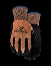 Watson Gloves 379-S - STEALTH PHOENIX A4 18GG WASTENOT SANDY NITRILE COATED - S