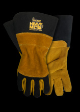 Watson Gloves 533CR-M - BLACK VELVET A5 SPLIT ELK BACK ELK FULL REVERSE PALM WELDING - M