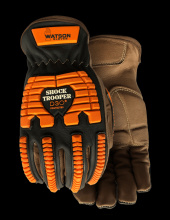 Watson Gloves 5785-X - SHOCK TROOPER A7 D30 BACK OF HAND & ANTIVIBE PALM GOATSKIN - X