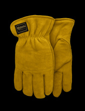Watson Gloves 9606-S - CRAZY HORSE SPLIT DEERSKIN 350G COTTON VELVET LINED DRIVER - S