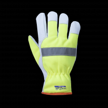 Superior Glove 378GTXHVL-2XL - WINTER HIVIZ CUT A6 + GRIP