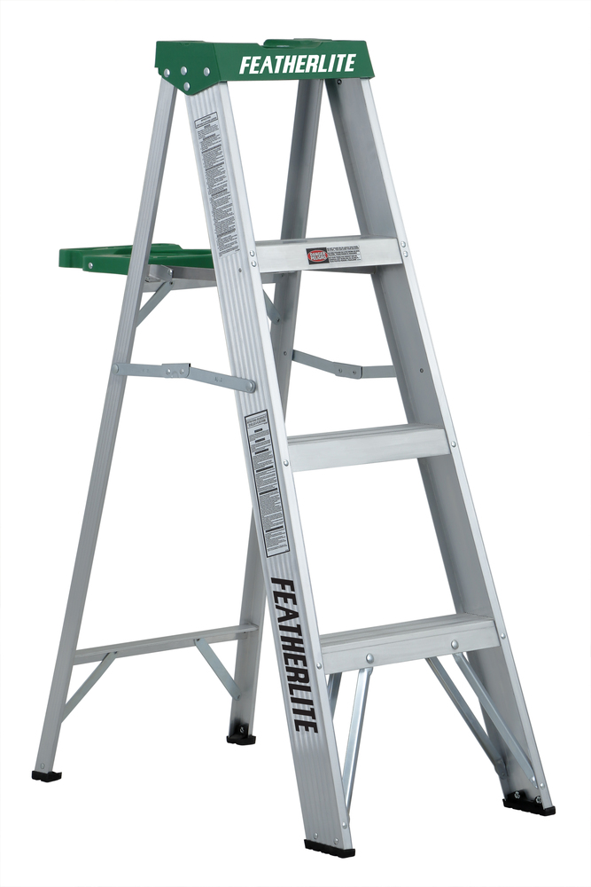 4' Aluminum Step Ladder Type II 225 Load Capacity (lbs)