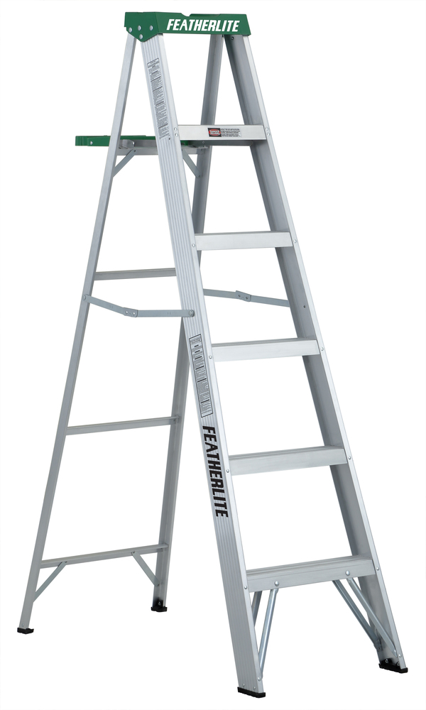 6' Aluminum Step Ladder Type II 225 Load Capacity (lbs)
