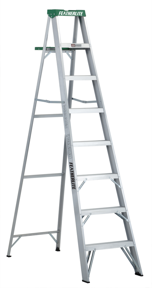 8' Aluminum Step Ladder Type II 225 Load Capacity (lbs)