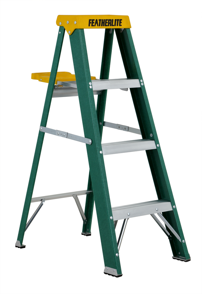 4' Fiberglass Step Ladder Type II 225 Load Capacity (lbs)