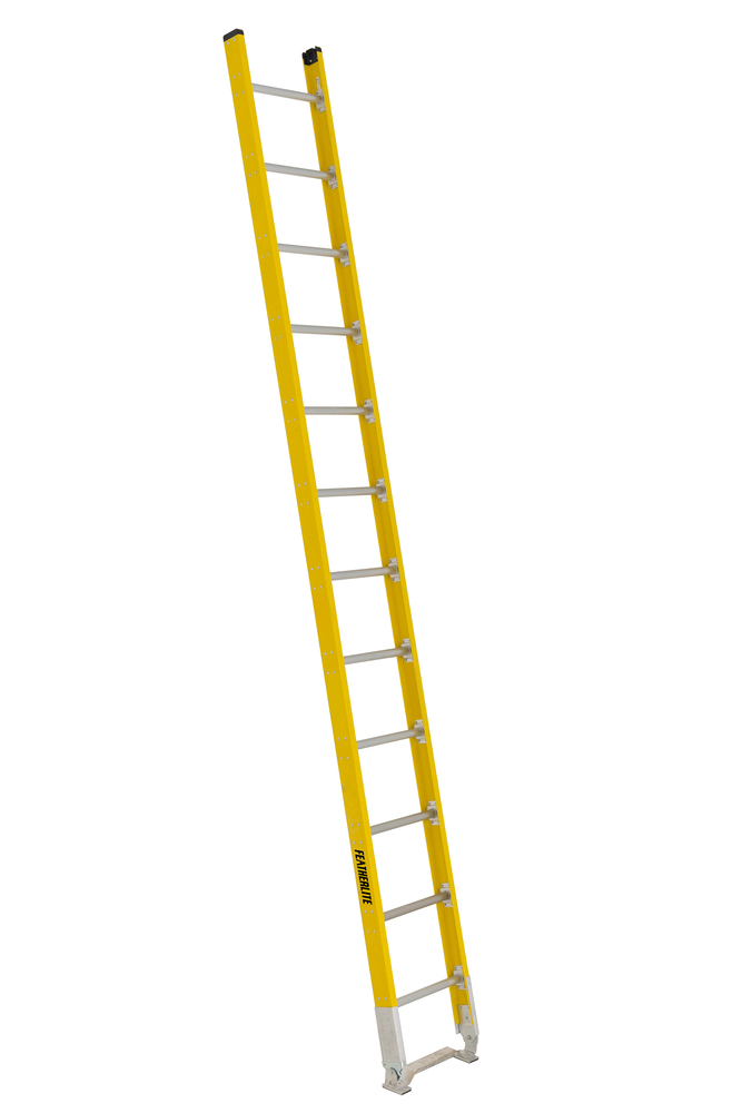 12' Fiberglass Straight Ladder Type IAA 375 Load Capacity (lbs)
