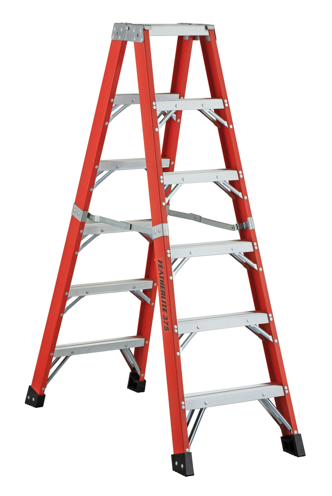 4' Fiberglass Twin Step Ladder Type IAA 375 Load Capacity (lbs)