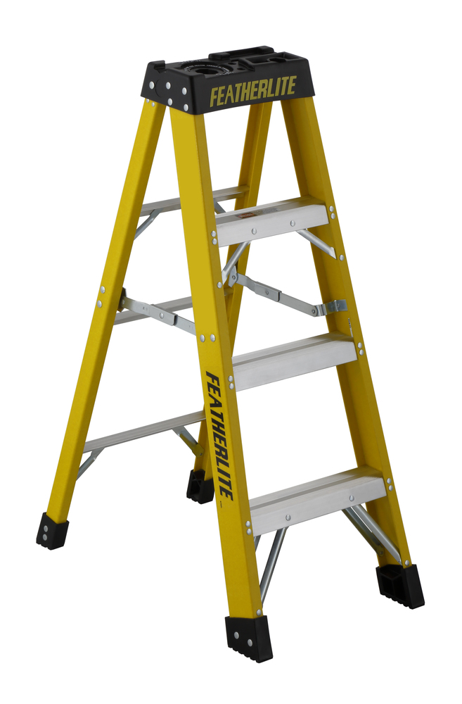 4' Fiberglass Step Ladder Type IA 300 Load Capacity (lbs)