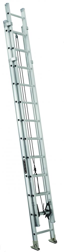 24' Aluminum Extension Ladder, Type IAA, 375 lb Load Capacity