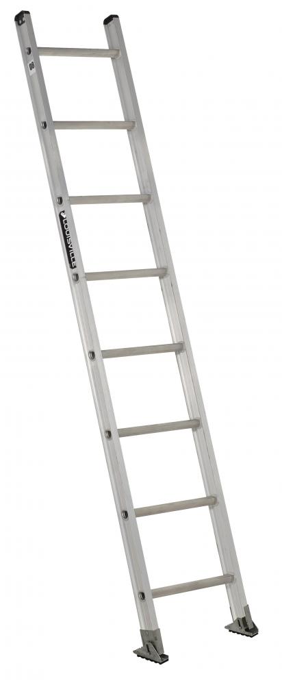 8' Aluminum Straight Ladder, Type IA, 300 lb Load Capacity