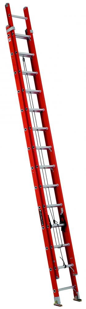 28' Fiberglass Extension Ladder, Type IA, 300 lb Load Capacity