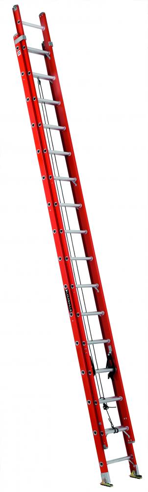 32' Fiberglass Extension Ladder, Type IA, 300 lb Load Capacity