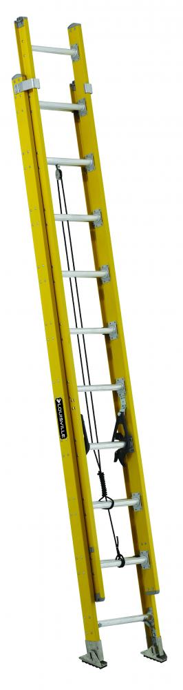 20' Fiberglass Extension Ladder, Type IAA, 375 lb Load Capacity