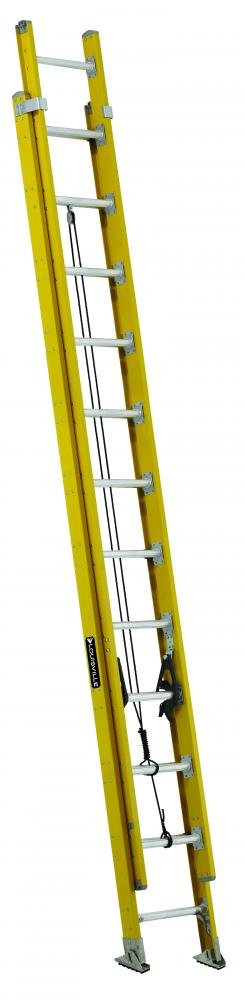 24' Fiberglass Extension Ladder, Type IAA, 375 lb Load Capacity