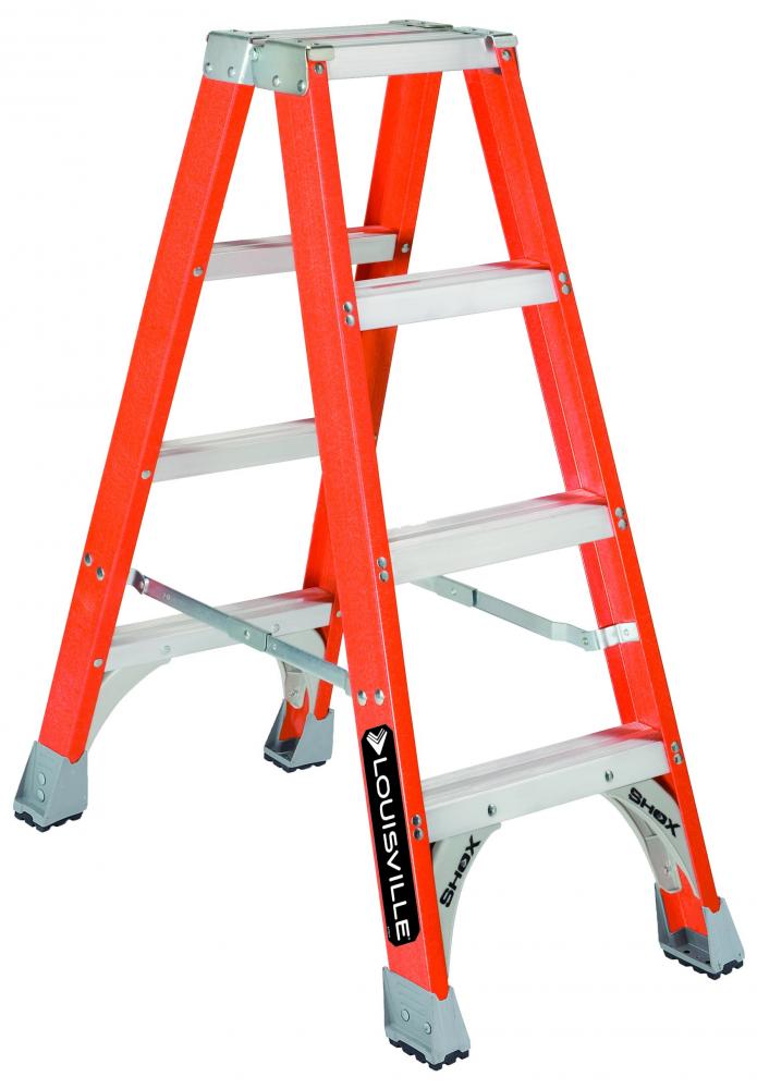 4' Fiberglass Twin Step Ladder, Type IA, 300 lb Load Capacity