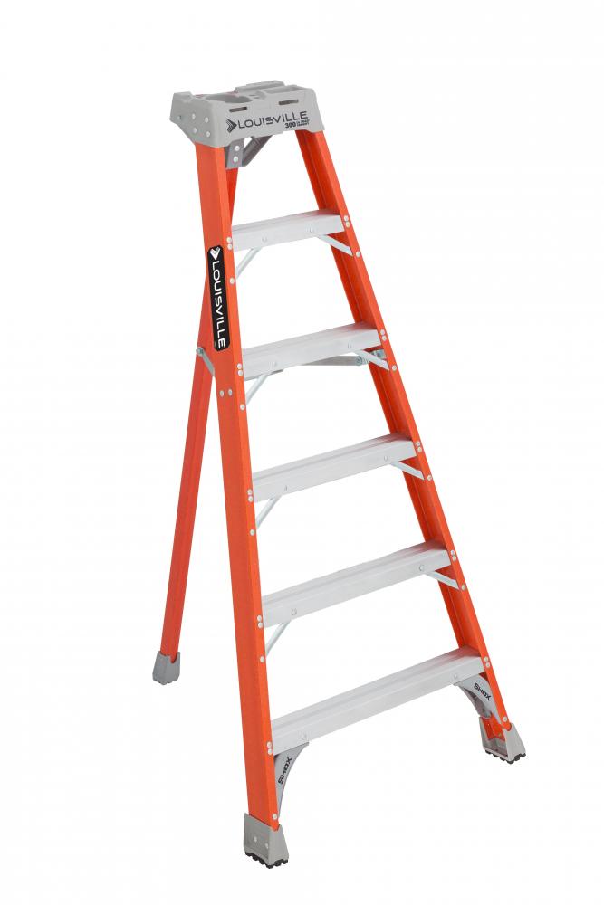 6' Fiberglass Tripod Ladder, Type IA, 300 lb Load Capacity
