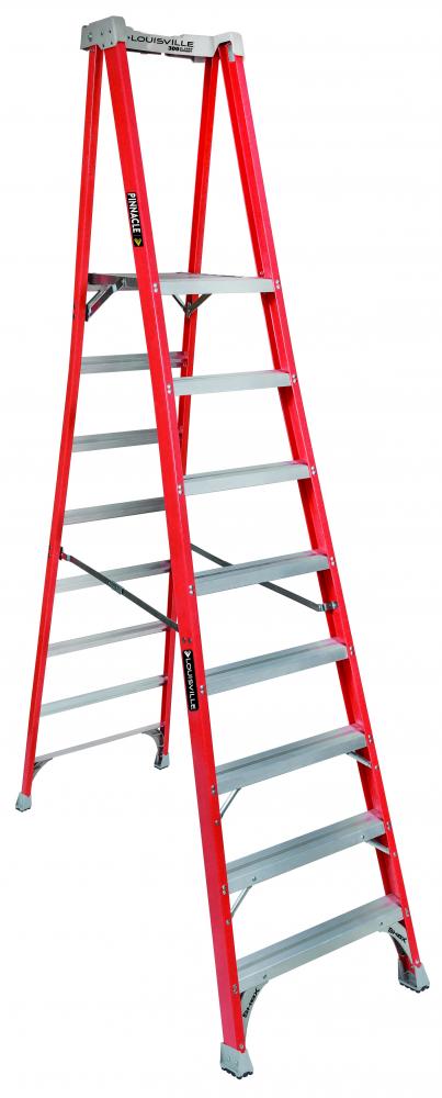 8' Fiberglass Pinnacle Pro Platform Platform Ladder, Type IA, 300 Load Capacity