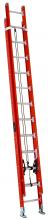 Louisville Ladder Corp FE7224 - 24' Fiberglass Extension Ladder, Type IA, 300 lb Load Capacity