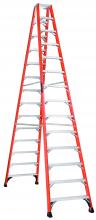Louisville Ladder Corp FM1414HD - 14' Fiberglass Twin Step Ladder, Type IAA, 375 lb Load Capacity