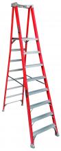 Louisville Ladder Corp FXP1708 - 8' Fiberglass Pinnacle Pro Platform Platform Ladder, Type IA, 300 Load Capacity