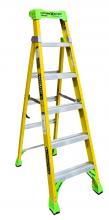 Louisville Ladder Corp FXS1406HD - 6' Fiberglass Cross Step Ladder, Type IAA, 375 lb Load Capacity