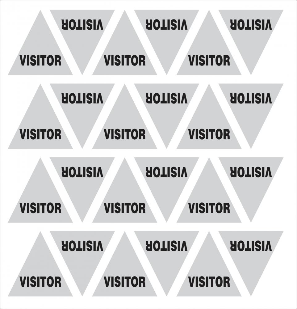 "VISITOR" Reflective triangle