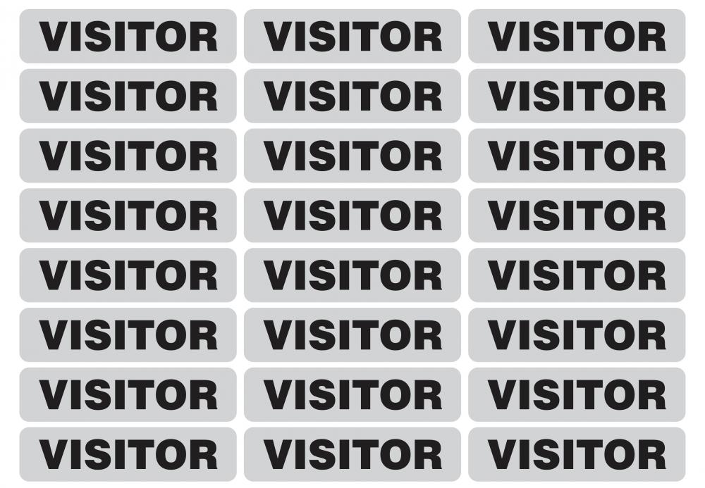 "VISITOR" Reflective strip