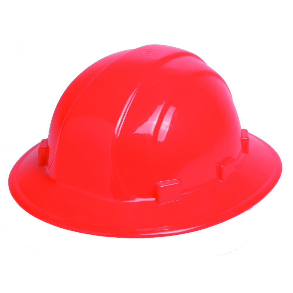 Omega II Full Brim Hardhat Type 1 Ratchet, Hi-Viz Orange