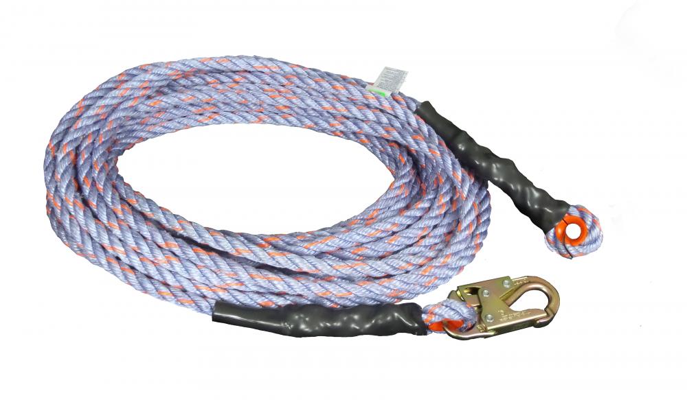 VERTICAL LIFELINE/5/8INX50FT/.75IN HOOK
