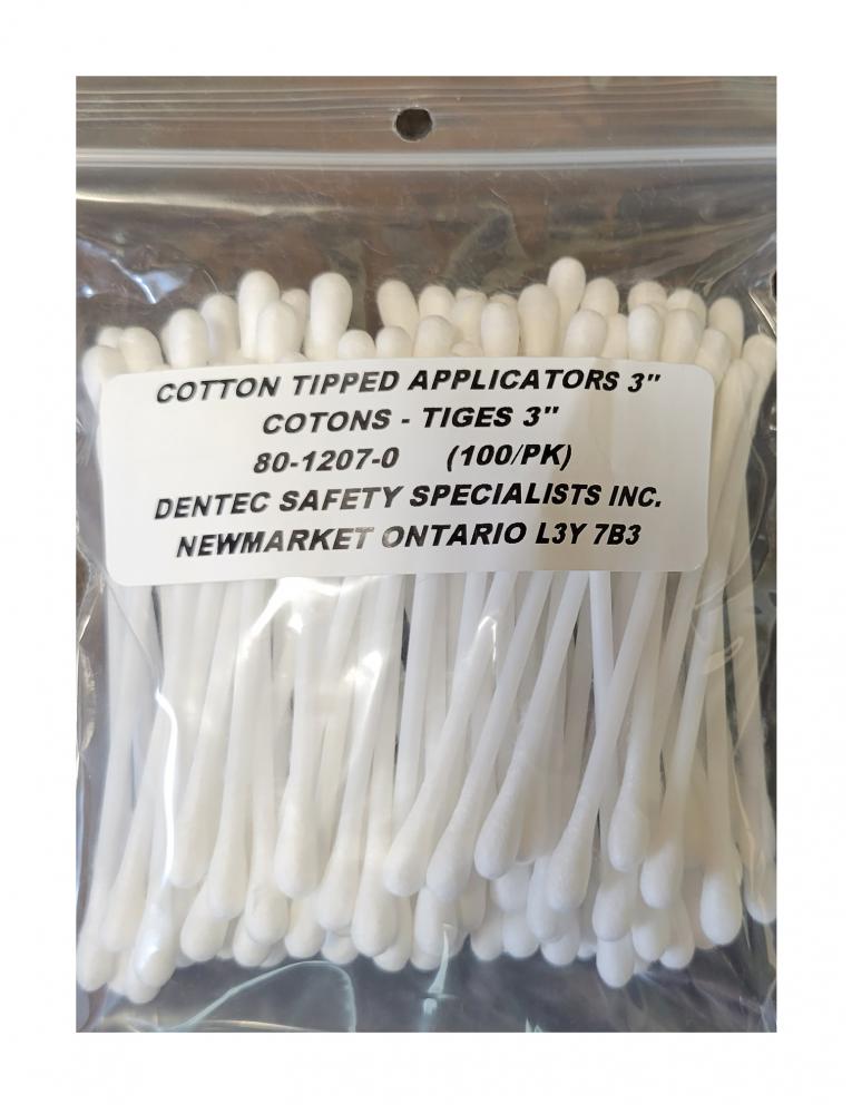 COTTON TIPPED APPLICATORS 3"