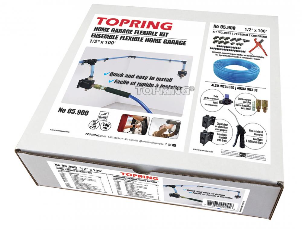 Home Garage Flexible Kit 1/2 x 100' AIRLINE