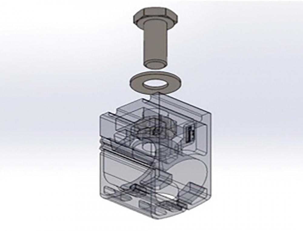 Washer and 3/8 UNC Hexagonal Bolt for Mounting Bracket S07