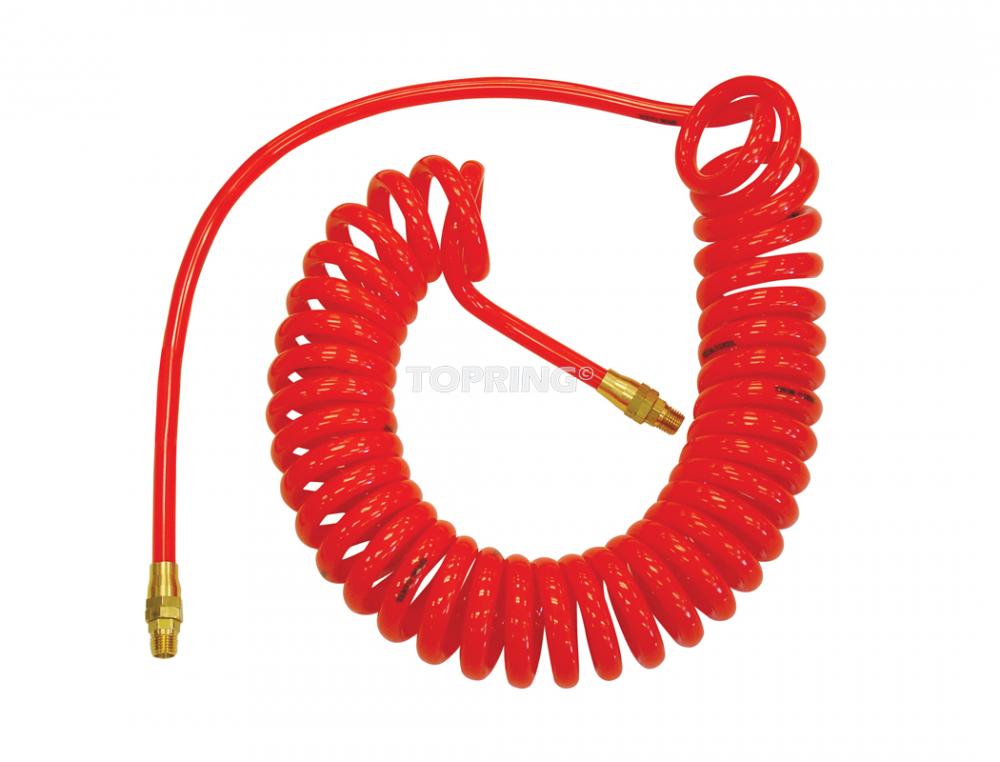 Polyurethane Coiled Hose 1/4 I.D. 15 Feet