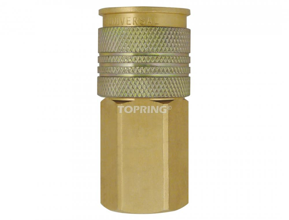 1/4 in. 3 in 1 Brass Quick Coupler 1/4 (F) NPT