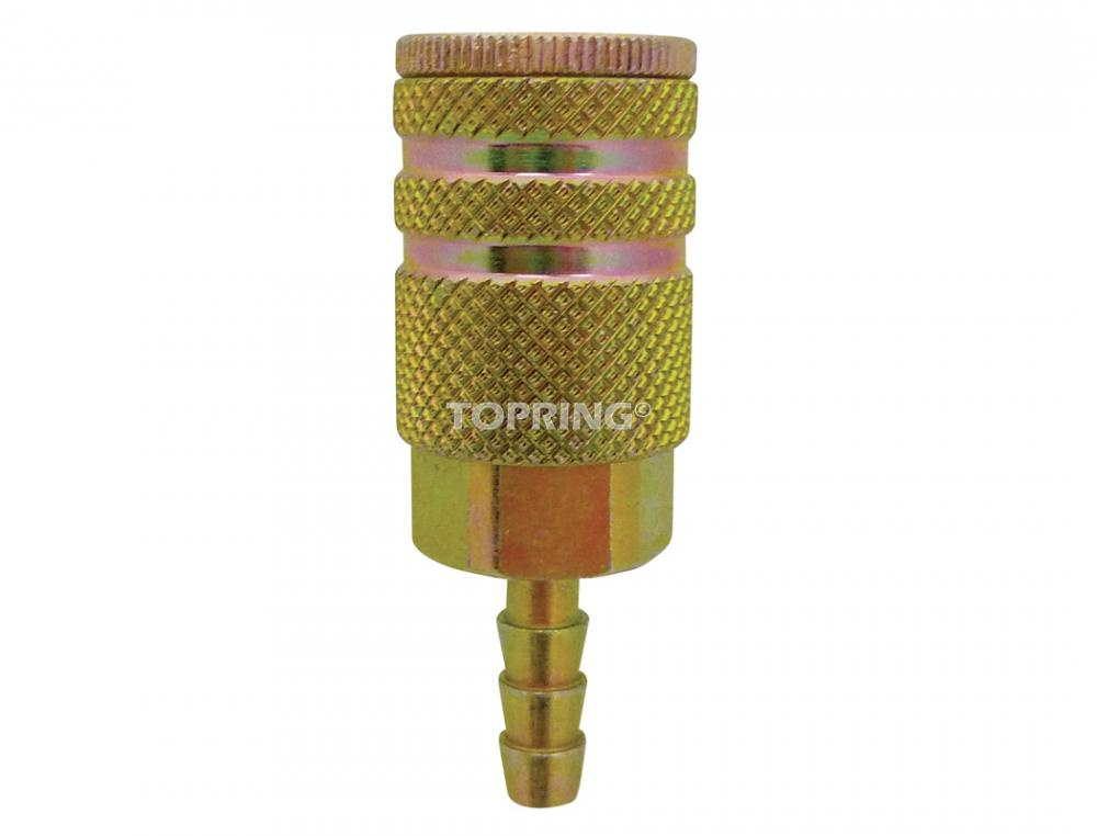 1/4 Industrial Steel Quick Coupler With 1/4 Hose Barb