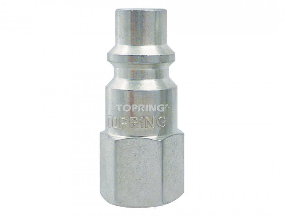 3/8 Industrial Steel Coupler Plug 1/4 (F) NPT